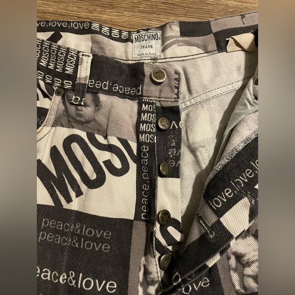 Rare Vintage 90s Moschino Denim Jeans - Picture 7 of 10